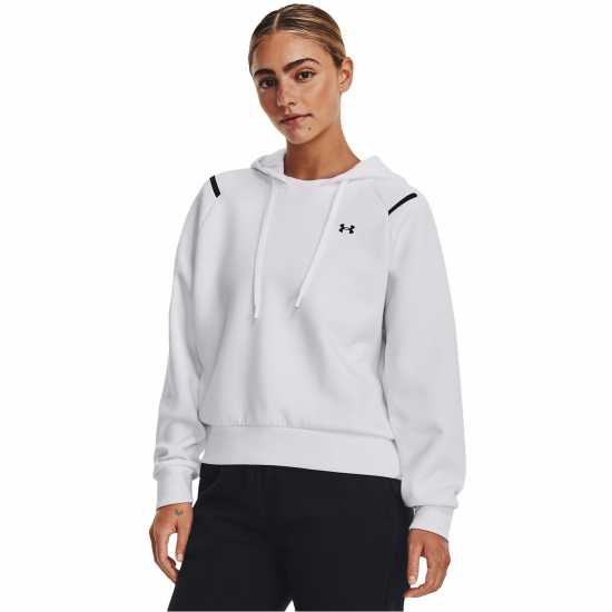 Under Armour Unstop Flc Hoodie Ld99 Бяло Дамски суичъри и блузи с качулки