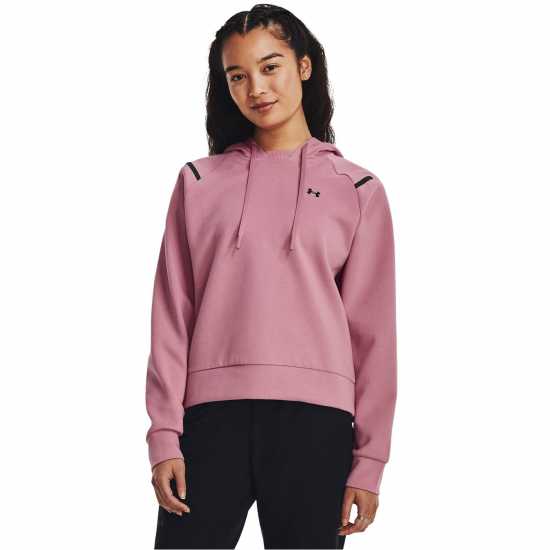 Under Armour Unstop Flc Hoodie Ld99 Розово Дамски суичъри и блузи с качулки