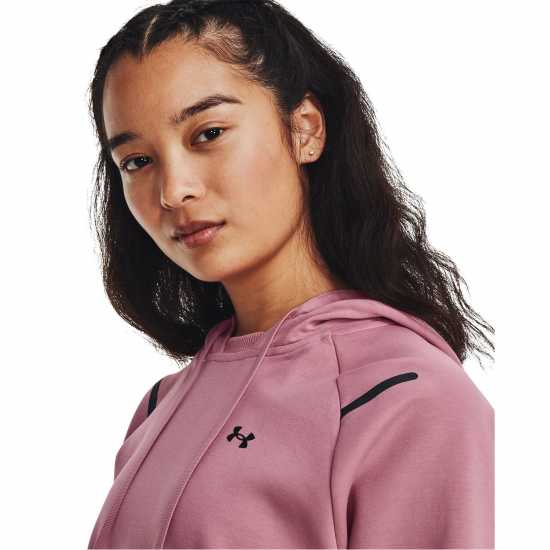 Under Armour Unstop Flc Hoodie Ld99 Розово Дамски суичъри и блузи с качулки