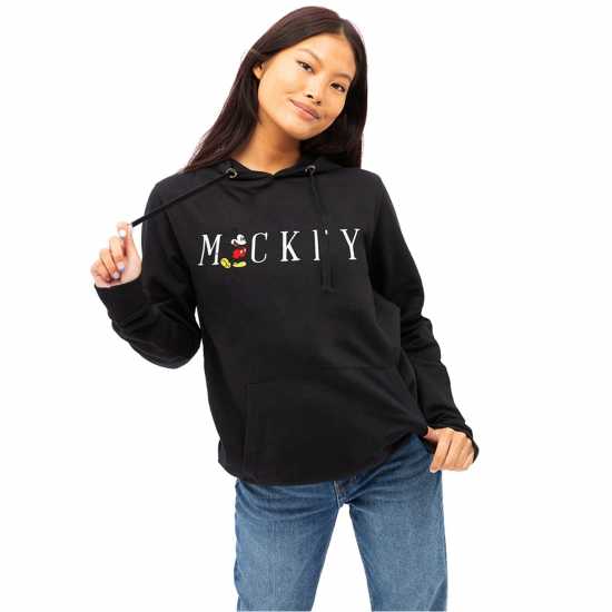 Disney Hoodie Черно Дамски суичъри и блузи с качулки