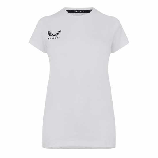 Castore Leisure Tee Ld99 Бяло Дамски тениски с яка