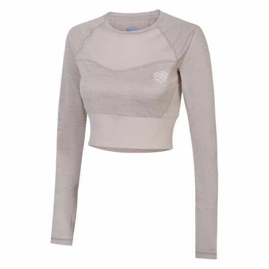 Umbro Pro Training Long-Sleeved Crop Top  Дамски тениски с яка