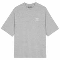 Umbro Oversized Tee Ld99 Сив меланж/Бял Дамски потници