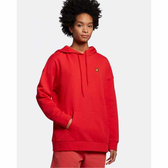 Lyle And Scott Lyle Oversized Hdy Ld99 Селведж Червен 