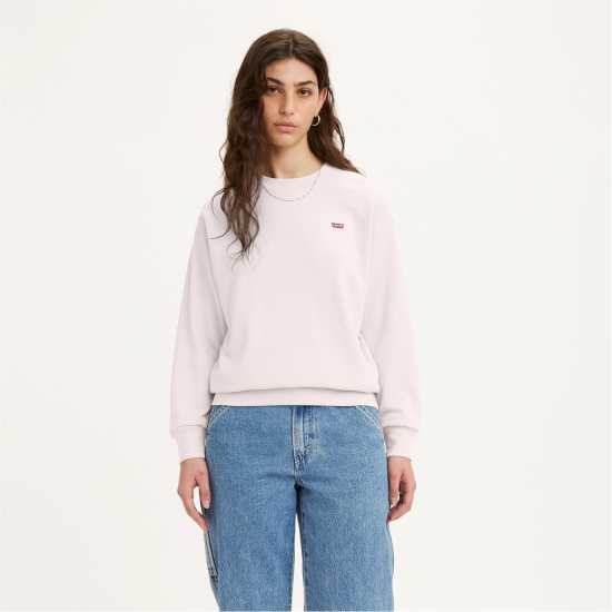 Levis Standard Crew Sweater Малинова Чалка 