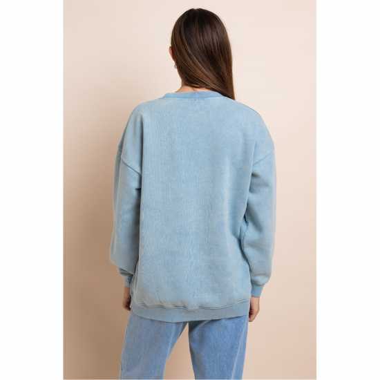 Daisy Street Daisy Embr Sweat Ld43  Daisy Street