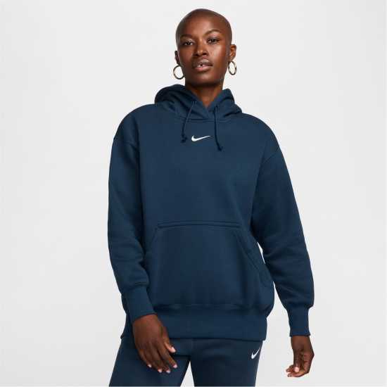 Nike Sportswear Phoenix Fleece Women's Over-Oversized Pullover Hoodie Морска синьо 