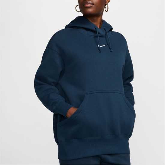 Nike Sportswear Phoenix Fleece Women's Over-Oversized Pullover Hoodie Морска синьо 