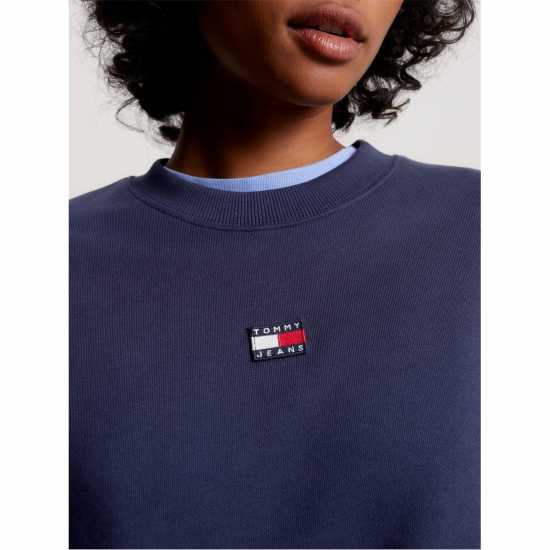 Tommy Jeans Tjw Bxy Xs Badge Crew Морска синьо 