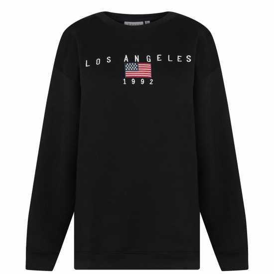 Daisy Street La Sweatshirt Черно многоцветно Daisy Street