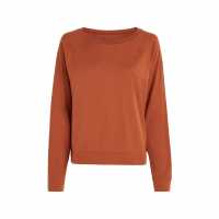 Calvin Klein Long Sleeve Curve Neck Sweater  