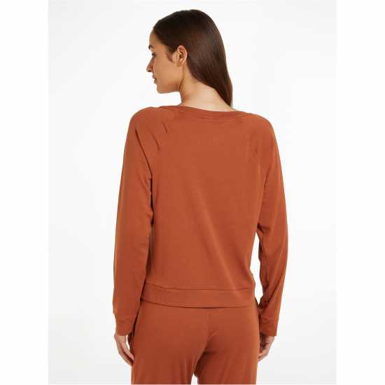 Calvin Klein Long Sleeve Curve Neck Sweater  