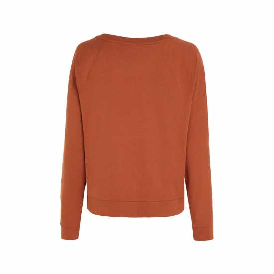 Calvin Klein Long Sleeve Curve Neck Sweater  