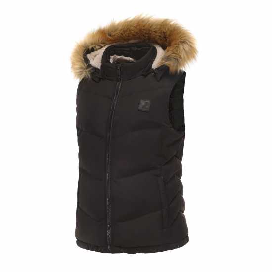 Soulcal Дамска Грейка 2 Zip Gilet Ladies Черно 