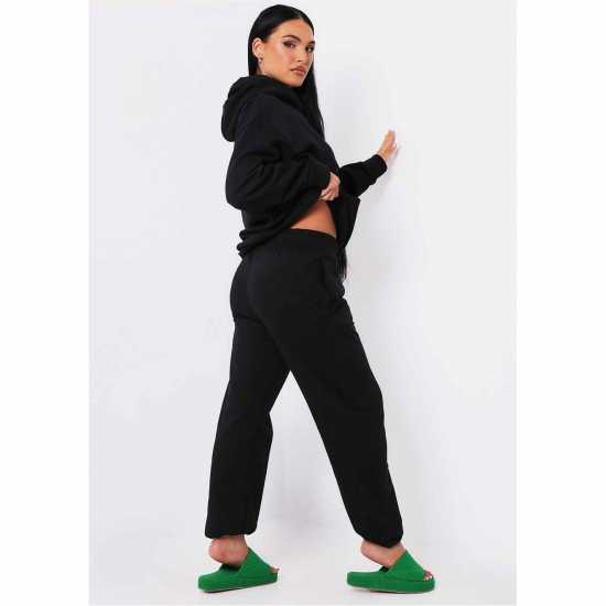 Missy Empire Black Missy Sports Club Oversized Hoodie  Дамски суичъри и блузи с качулки