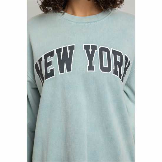 Daisy Street Daisy Ny Sweat Ld34 Измито синьо Daisy Street