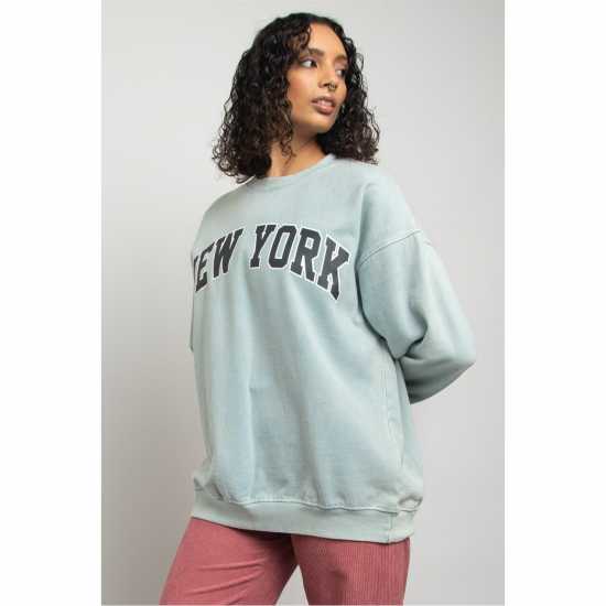 Daisy Street Daisy Ny Sweat Ld34 Измито синьо Daisy Street