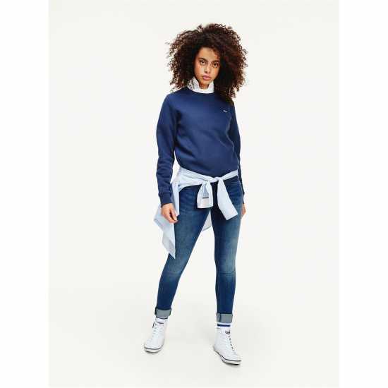 Tommy Jeans Regular Fleece Crew Neck Sweater  Дамски пуловери