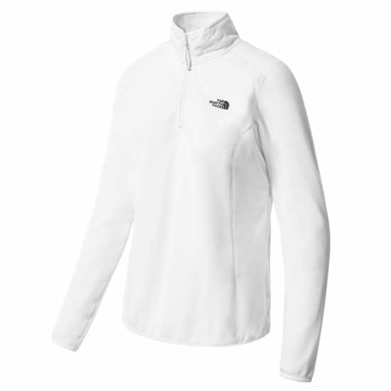 The North Face 100 Glacier Quarter Zip Fleece Бял Пясък The North Face Womens