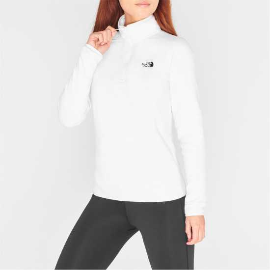 The North Face 100 Glacier Quarter Zip Fleece Бял Пясък The North Face Womens