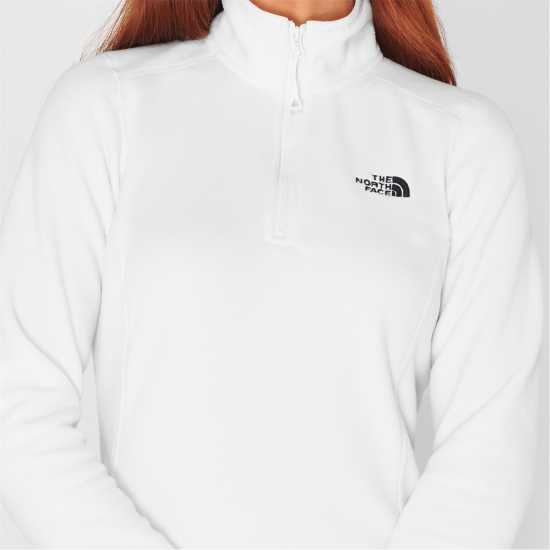 The North Face 100 Glacier Quarter Zip Fleece Бял Пясък The North Face Womens