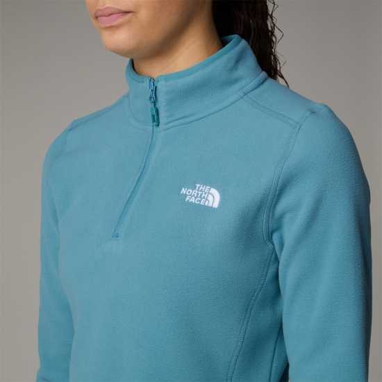 The North Face 100 Glacier Quarter Zip Fleece Алге Блу Дамски полар