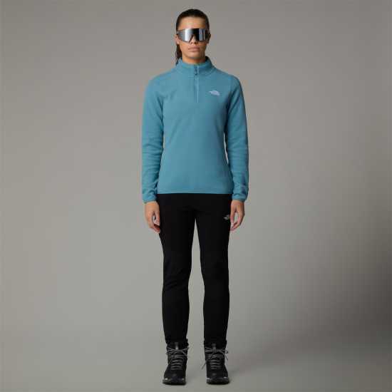 The North Face 100 Glacier Quarter Zip Fleece Алге Блу Дамски полар