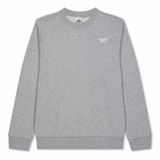 Reebok Identity Small Logo French Terry Crew Sweat Sweatshirt Womens  Дамско облекло плюс размер