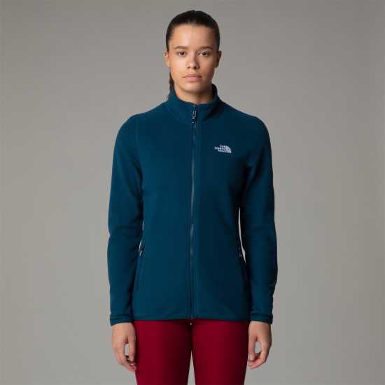 The North Face 100 Glacier Full-Zip Fleece Полунощно петрол Дамски полар