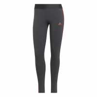 Adidas Three Striped Leggings Womens Тъмно сива кожа Дамско трико и клинове