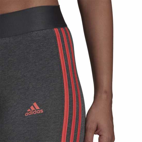 Adidas Three Striped Leggings Womens Тъмно сива кожа Дамско трико и клинове