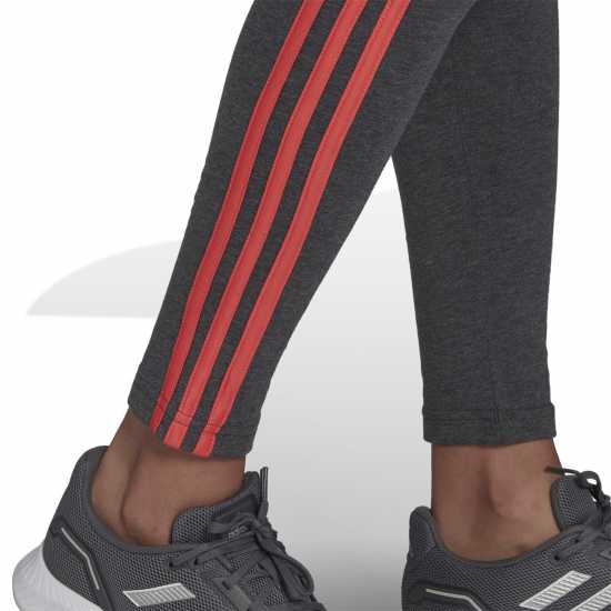 Adidas Three Striped Leggings Womens Тъмно сива кожа Дамско трико и клинове