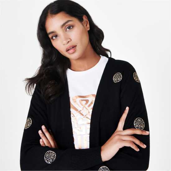 Biba Плетена Жилетка Logo Embroidered Cardigan  