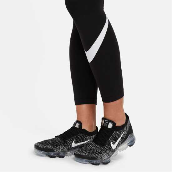 Nike Sportswear Classics Women's High-Waisted Graphic Leggings Черно Дамско трико и клинове