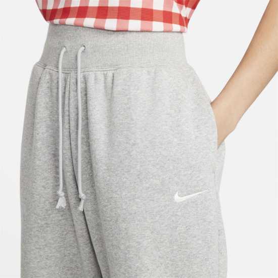 Nike Phoenix Fleece Joggers Womens Сива Хизър Дамски долнища на анцуг