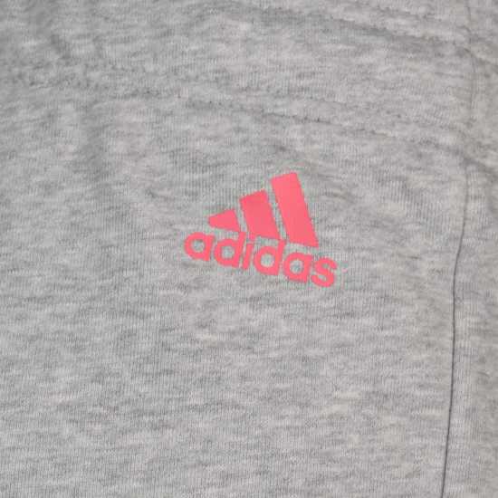 Adidas Linear Slim Fit Cotton Joggers Ladies Сиво/Бяло Дамски полар