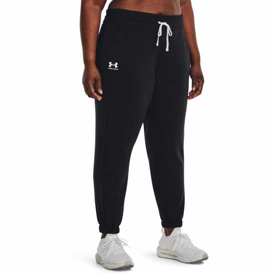 Under Armour Armour Rival Terry Joggers& Joggers Womens Черно Дамски долнища на анцуг