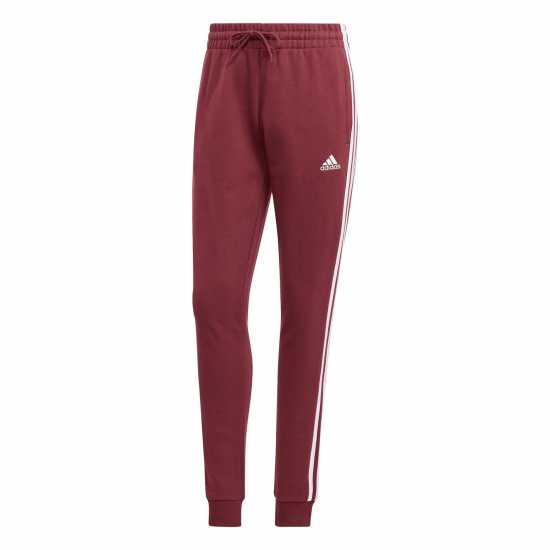 Adidas Womens 3-Stripes Pants Slim Бордово/Бяло Дамски долнища на анцуг