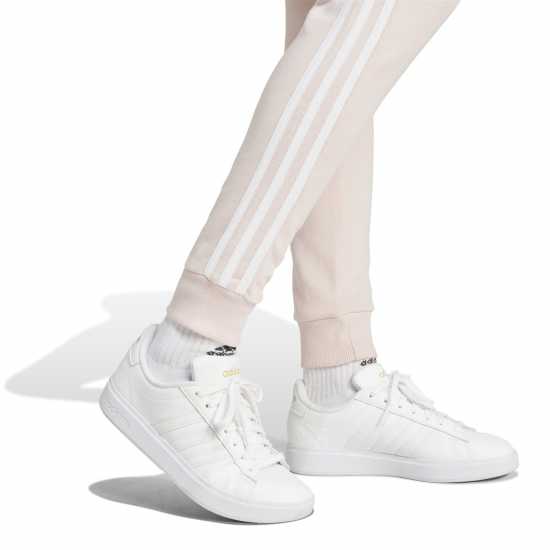 Adidas Womens 3-Stripes Pants Slim Пясъчно розово 