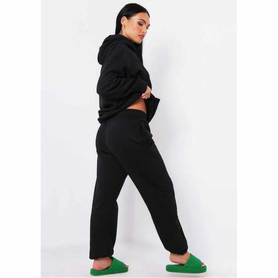 Missy Empire Black Missy Sports Club Casual Joggers  Дамски долнища на анцуг