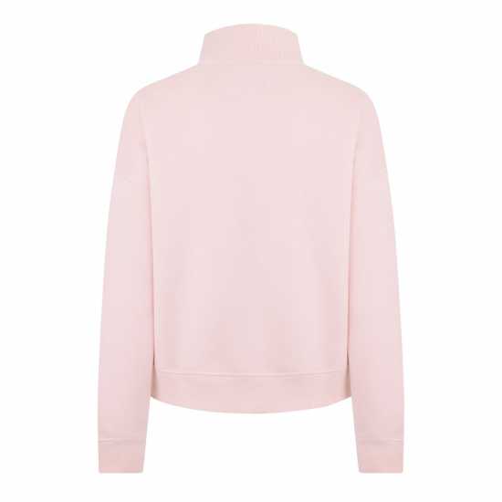 Jack Wills Honeylane Half Zip Sweatshirt Меко розово 