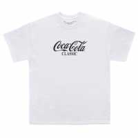 Coca Cola Тениска С Лого Logo Tee Ld51 Бяло Дамски тениски с яка