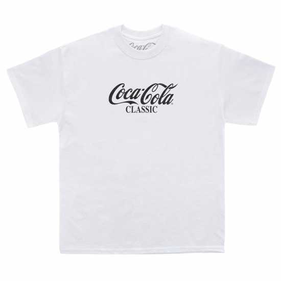 Coca Cola Тениска С Лого Logo Tee Ld51 Бяло Дамски тениски с яка