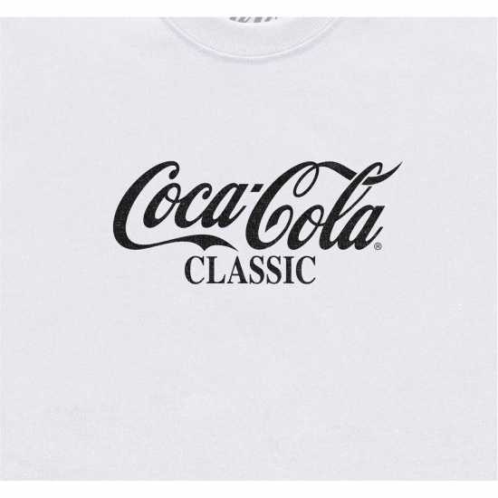 Coca Cola Тениска С Лого Logo Tee Ld51 Бяло Дамски тениски с яка