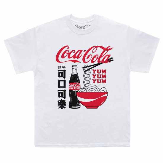 Coca Cola Тениска С Лого Logo Tee Ld51 Бяло Дамски тениски с яка