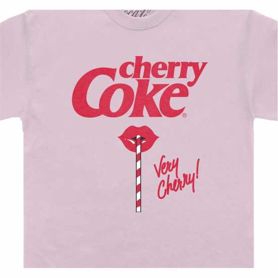 Coca Cola Wash Tee Ld51 Роза Дамски тениски с яка