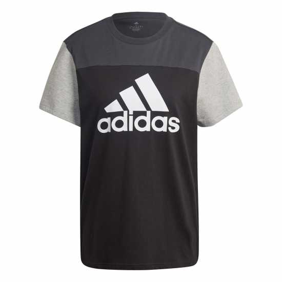 Adidas Essentials Colorblock Logo T-Shirt Womens  Дамски тениски с яка