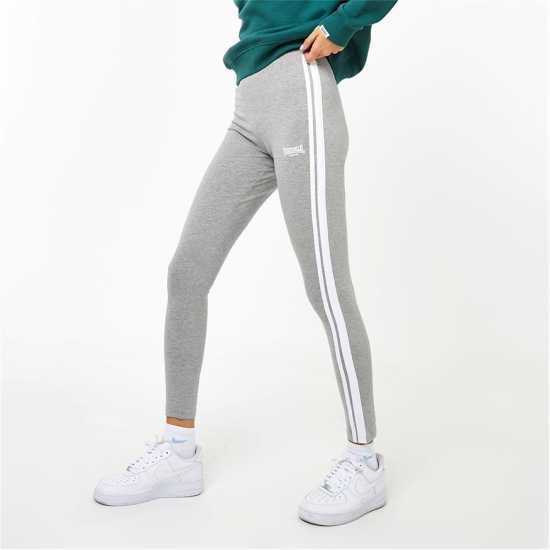 Lonsdale Leggings Сив марл Дамско трико и клинове