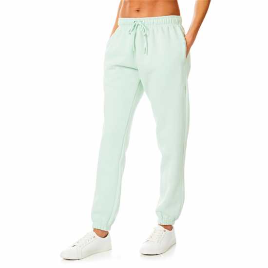 Light And Shade Cuffed Joggers Ladies Тъмно нефритово Дамски долнища на анцуг