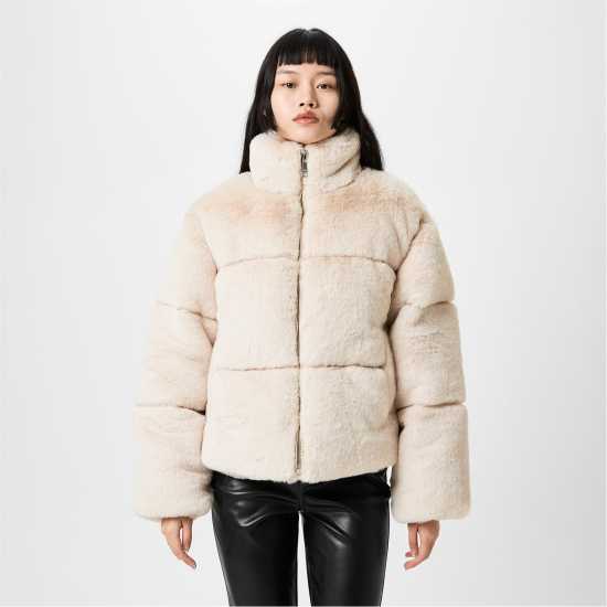 Jack Wills Fur Puffer Jacket Ld44  Дамски якета и палта